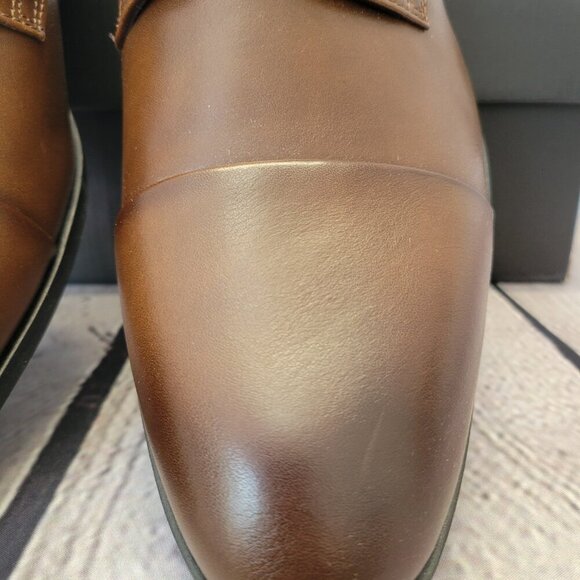 Alfani Men's Victor Faux-Leather Lace-Up Cap-Toe Dress Shoes - Picture 2 of 10